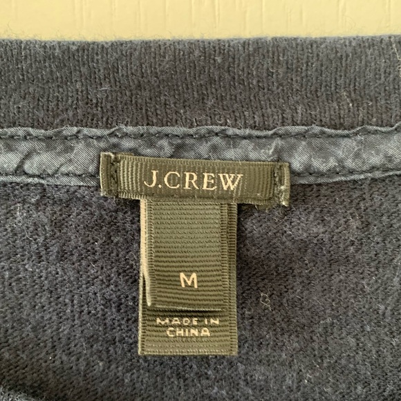 J. Crew silk and lace front crewneck sweater - Picture 3 of 6